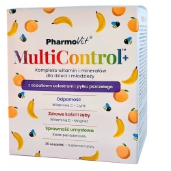 Pharmovit Clean Label MultiControl Plus Kompleks witamin i minerałów dla dzieci i młodzieży 30sasz. cena 59,90zł