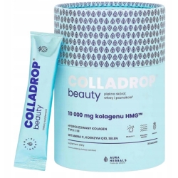 Aura Herbals Colladrop® Beauty Kolagen HMG™ 10000mg ANANAS 30saszetek cena 148,50zł