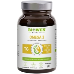 Biowen Omega 3 (660mg EPA, 440mg DHA) 90kapsułek cena 49,99zł