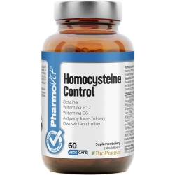 Pharmovit Clean Label Homocysteine Control 60kapsułek cena 32,80zł