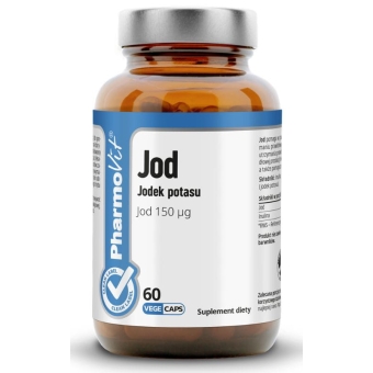 Pharmovit Clean Label Jod (Jodek potasu) 150ug 60kapsułek cena 23,50zł