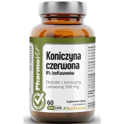 Pharmovit Clean Label Koniczyna czerwona 8% izoflawonów 60kapsułek cena 36,50zł