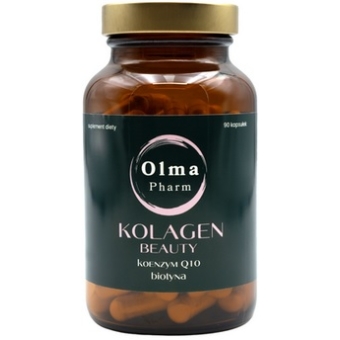 Olma Pharm Kolagen Beauty z Koenzymem Q10 + Biotyna 90kapsułek cena 58,40zł