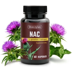 Skoczylas NAC L-Glutation + Ostropest 60kapsułek cena 58,85zł