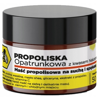 Propoliska maść propolisowa opatrunkowa z kwasem hialuronowym 50g API Effect cena 54,90zł
