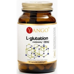 Yango L-glutation zredukowany 250mg 60kapsułek cena 57,21zł