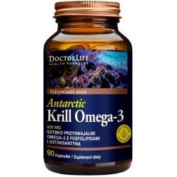 Doctor Life Antarctic Krill Oil 600mg Omega-3 90kapsułek cena 120,90zł
