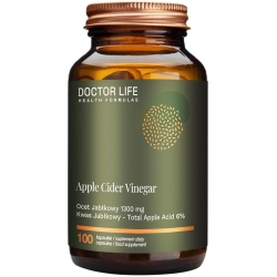 Doctor Life Apple Cider Vinegar Ocet jabłkowy 1300mg 100kapsułek cena 53,90zł