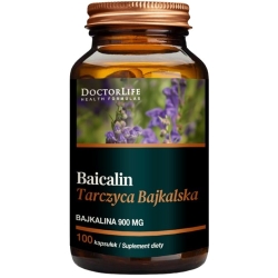 Doctor Life Baicalin Tarczyca Bajkalska 500mg 100kapsułek cena 63,90zł