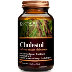 Doctor Life Cholestol Monokolina K & Co-Q10 60mg 90kapsułek cena 99,90zł