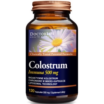 Doctor Life Colostrum Immuna 500mg 120kapsułek cena 70,50zł