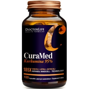 Doctor Life CuraMed Kurkumina 95% NanoCell 100kapsułek cena 127,90zł
