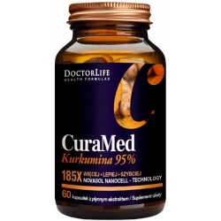 Doctor Life CuraMed Kurkumina 95% NanoCell 60kapsułek cena 77,50zł