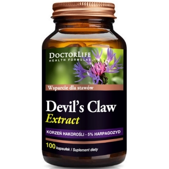 Doctor Life Devil's Claw Extract 500mg 100kapsułek cena 58,90zł