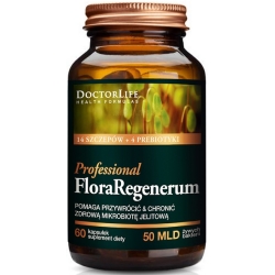 Doctor Life Flora Regenerum Professional 14 Szczepów + 4 Prebiotyki 60kapsułek cena 155,40zł