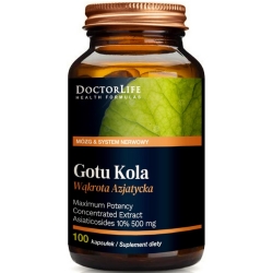 Doctor Life Gotu Kola 350mg 100kapsułek cena 56,85zł