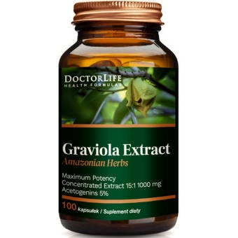Doctor Life Graviola Extract 100kapsułek cena 56,40zł