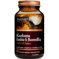 Doctor Life Kurkuma, Imbir & Boswellia InflaCell Defense 60kapsułek cena 98,90zł