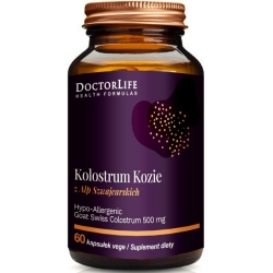 Doctor Life Kolostrum Kozie z Alp Szwajcarskich 500mg 60kapsułek cena 141,90zł
