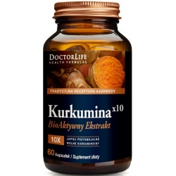 Doctor Life Kurkumina X10 500mg 60kapsułek cena 91,90zł
