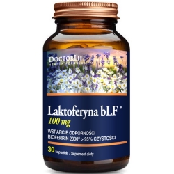 Doctor Life Laktoferyna bLF 100mg Bioferrin 2000 30kapsułek cena 36,50zł