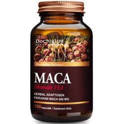 Doctor Life Maca Ekstrakt 15:1 600mg 100kapsułek cena 56,50zł