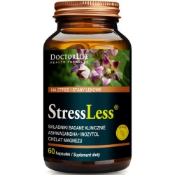 Doctor Life StressLess Ashwagandha-Inozytol-Magnez 60kapsułek cena 63,50zł