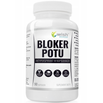 Bloker potu antyperspirant w kapsułkach 60kapsułek Wish Pharmaceutical cena 37,90zł