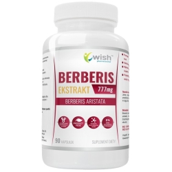 Wish Pharmaceutical Berberis Ekstrakt 777mg 90kapsułek  cena 33,00zł