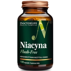 Doctor Life Niacyna Flush-Free 250mg 100kapsułek cena 56,70zł
