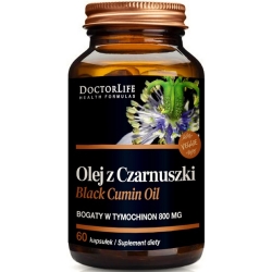 Doctor Life Olej z czarnuszki 800mg 60kapsułek cena 56,90zł