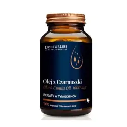 Doctor Life Olej z czarnuszki 1000 mg 60 kapsułek cena 58,30zł