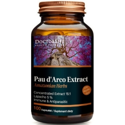 Doctor Life Pau d’Arco Extract 100kapsułek cena 95,90zł