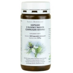 Sanct Bernhard Olej z czarnego kminu 180kapsułek cena 60,35zł