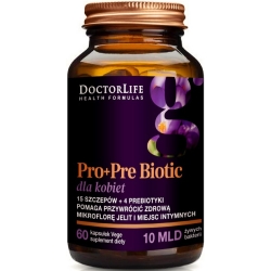 Doctor Life Pro+Pre Biotic dla kobiet 60kapsułek cena 77,90zł