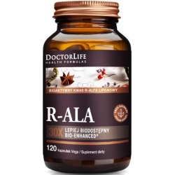 Doctor Life Kwas R-Alfa-Liponowy R-ALA 120kapsułek cena 162,90zł