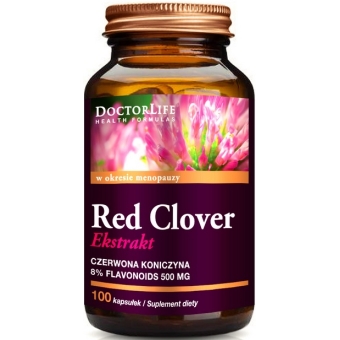Doctor Life Red Clover Extract (Czerwona Koniczyna) 500mg 100kapsułek cena 56,40zł