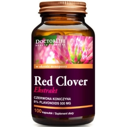 Doctor Life Red Clover Extract (Czerwona Koniczyna) 500mg 100kapsułek cena 56,40zł
