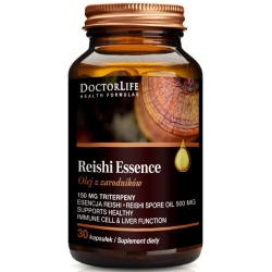 Doctor Life Reishi Essence (Olej z zarodników Reishi) 30kapsułek cena 150,30zł