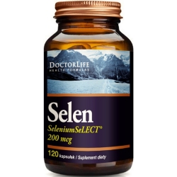 Doctor Life Selen 200mcg 120kapsułek cena 49,88zł