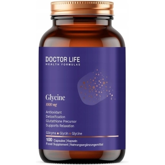 Doctor Life Glicyna L-Glycine 1000mg 100kapsułek cena 52,95zł