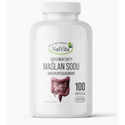 Natvita Maślan Sodu kwas masłowy 100kapsułek cena 49,90zł