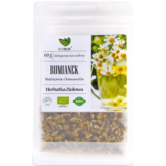 ECOBLIK Herbatka Ziołowa Rumianek EKO 60g cena 13,99zł