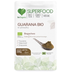 BeOrganic SuperFood Guarana BIO w proszku 200g cena 54,99zł