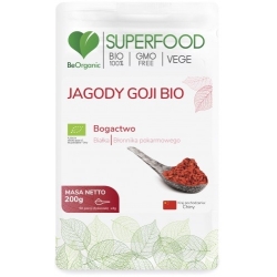BeOrganic SuperFood Jagody Goji BIO w proszku 200g cena 27,90zł