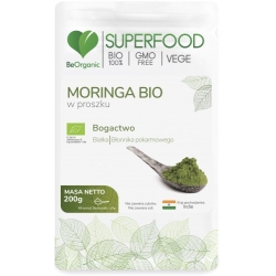 BeOrganic SuperFood Moringa BIO w proszku 200g cena 24,99zł