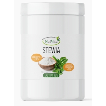 Natvita Stewia ekstrakt czysty 98% proszek 280g cena 199,00zł
