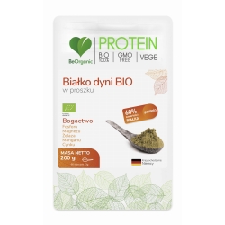 BeOrganic PROTEIN Białko dyni BIO w proszku 200g cena 21,99zł
