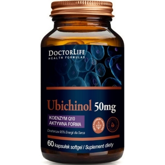 Doctor Life Ubichinol 50mg 60kapsułek cena 73,90zł