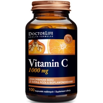 Doctor Life Witamina C 1000mg z dziką różą & Bioflawonoidami 100kapsułek cena 49,50zł